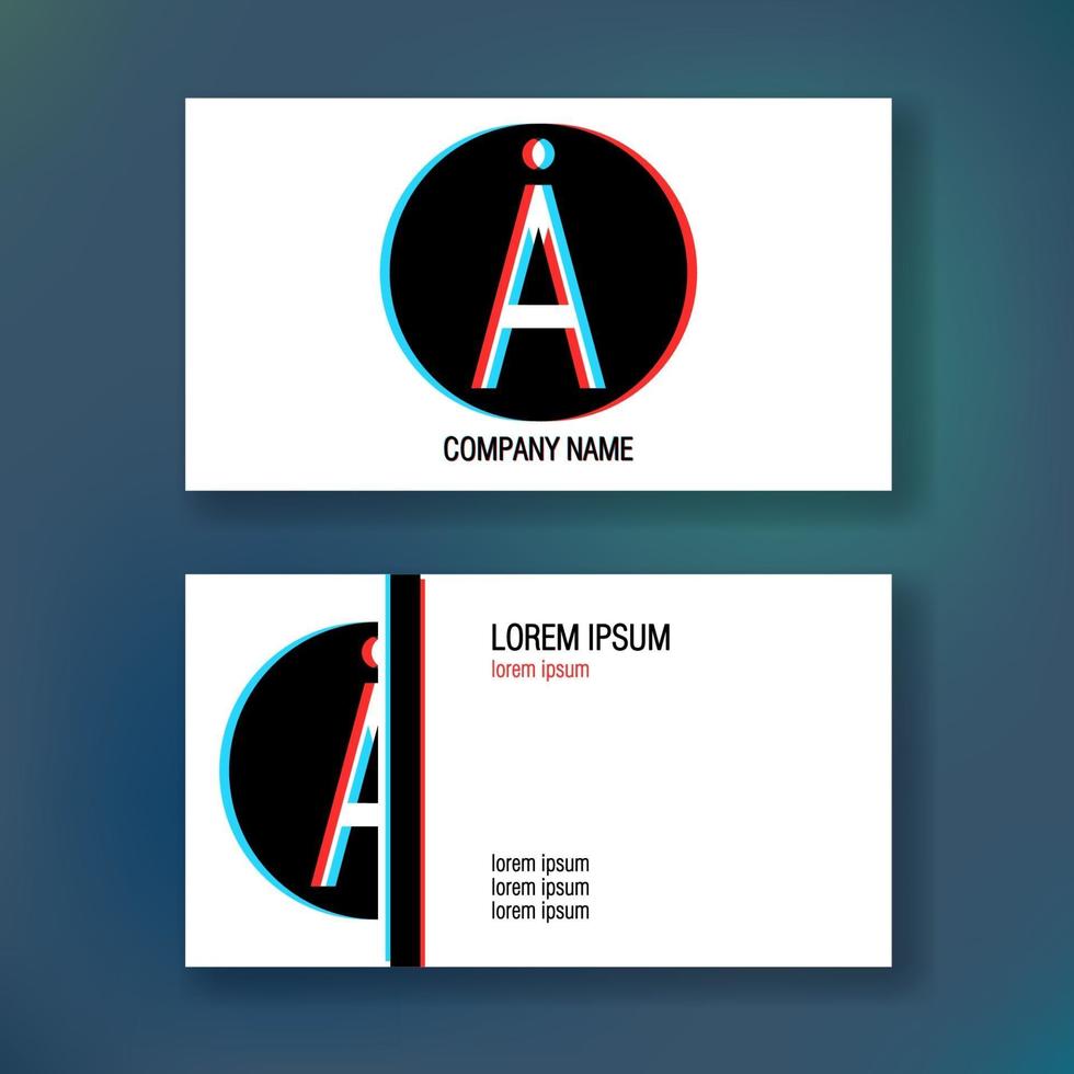 Layout of business cards. vector