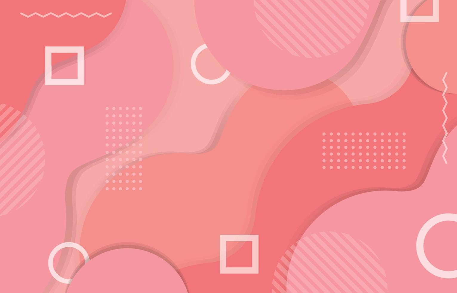 Pink Memphis Abstract Background vector