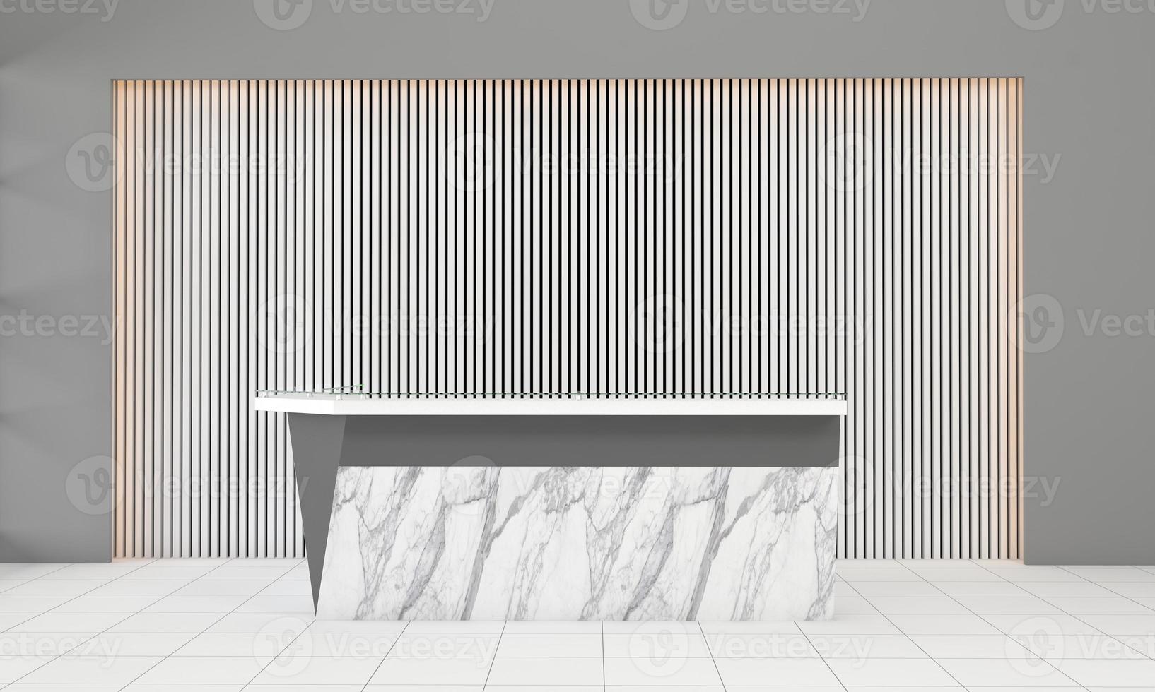 Office Reception Desk Mockup interior design photo