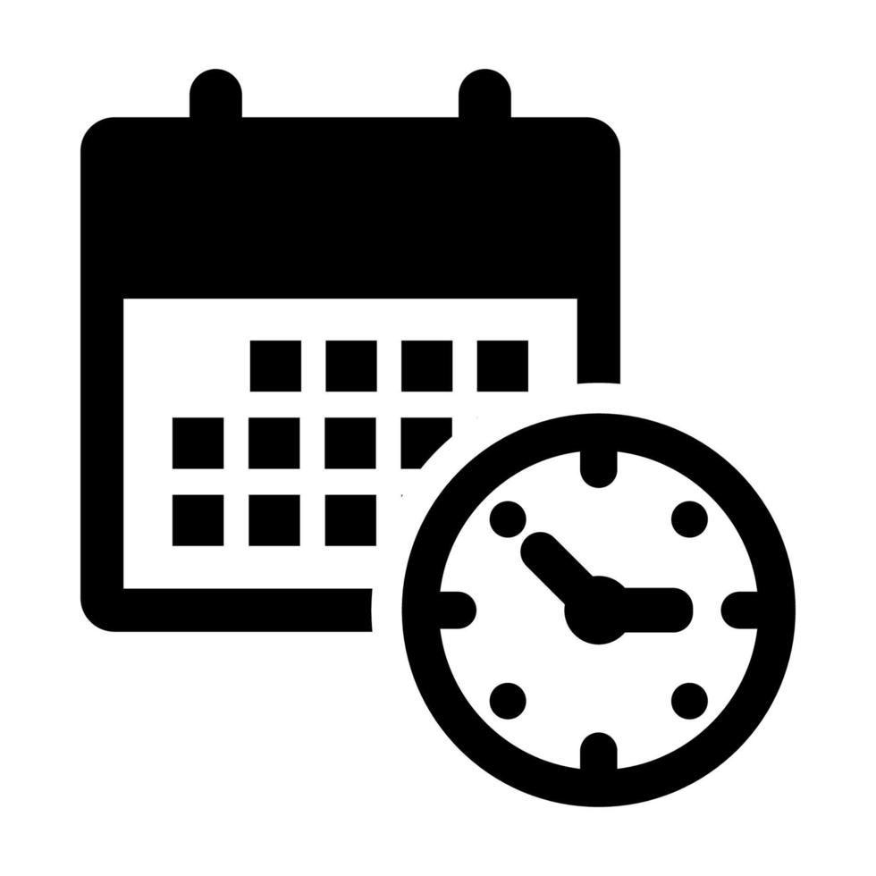 Time schedule icon vector