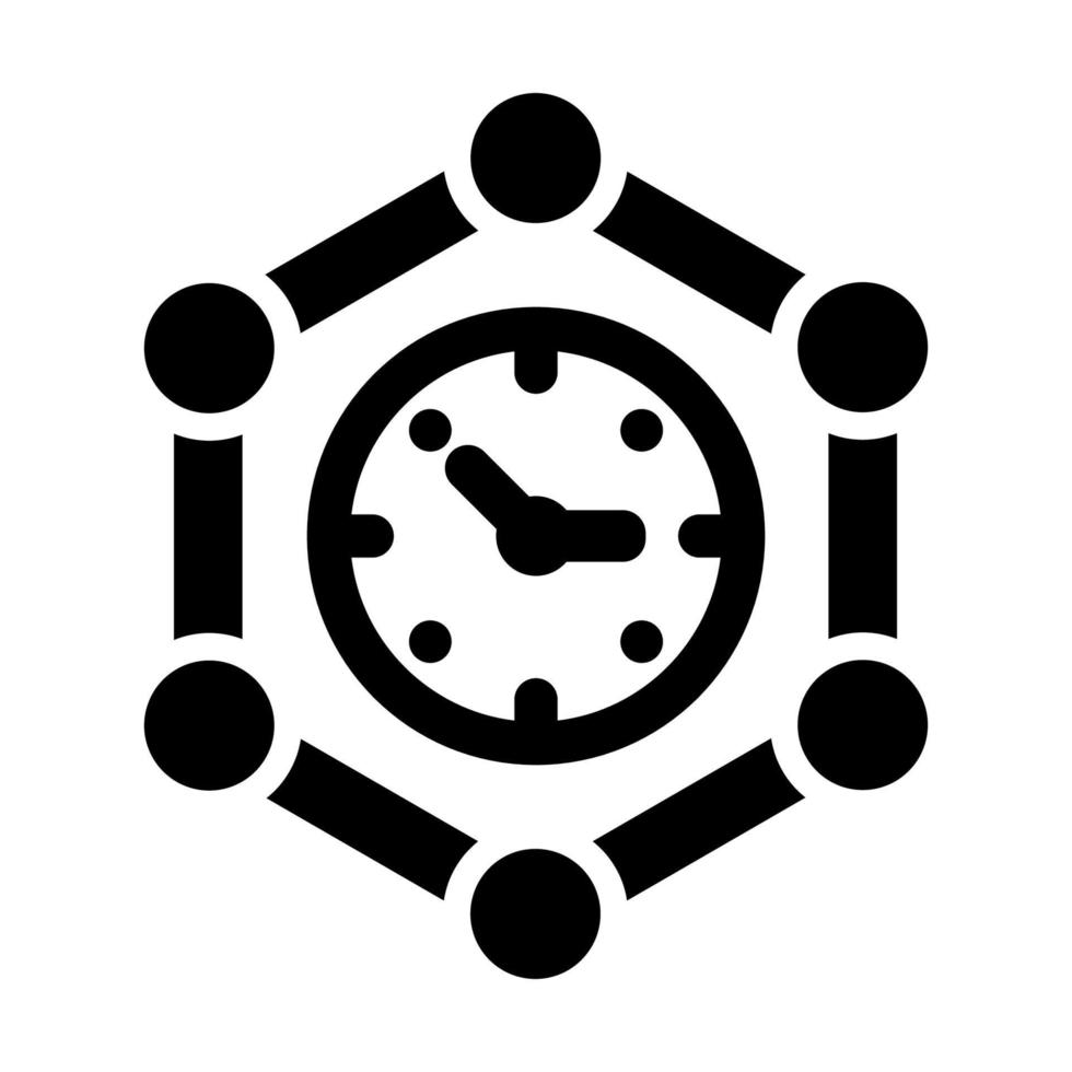 Time process icon vector