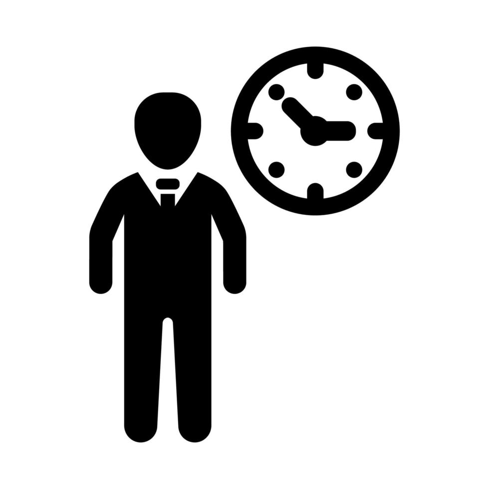 Time work icon vector