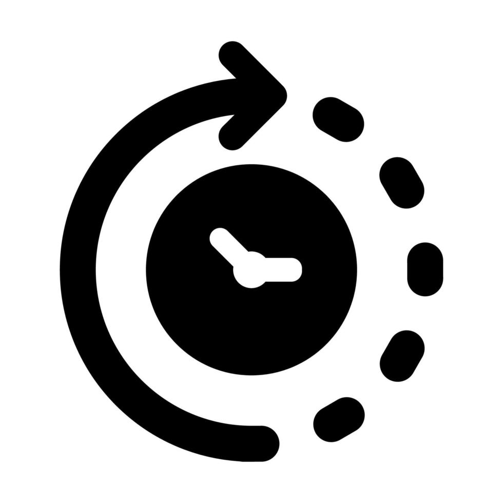 icono de recarga de tiempo vector