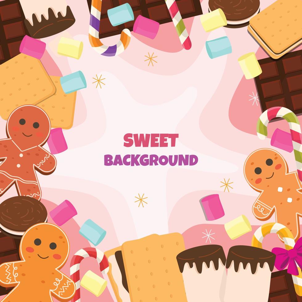 Christmas Food Background vector