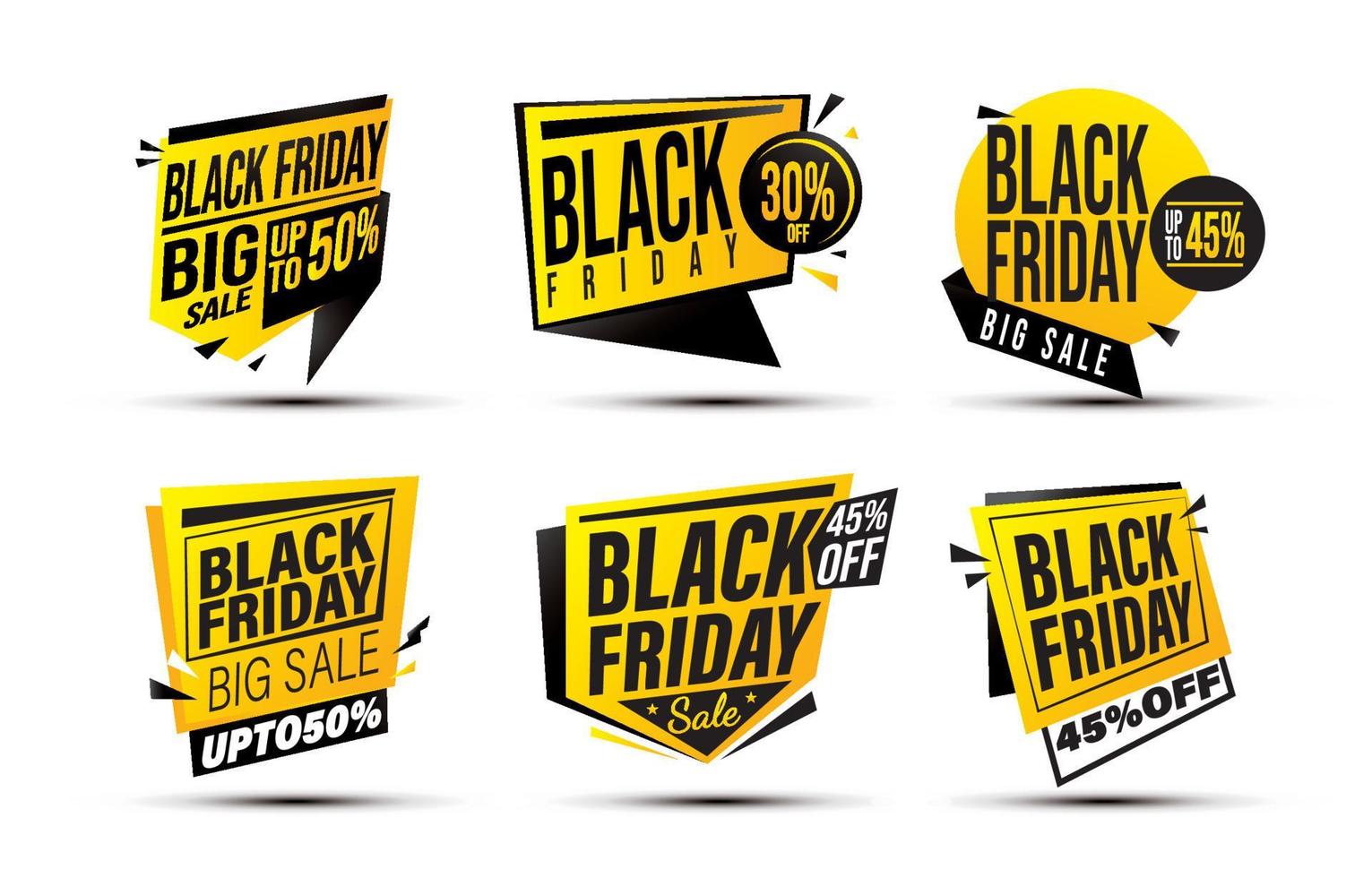 Black Friday Sale Social Media Post vector