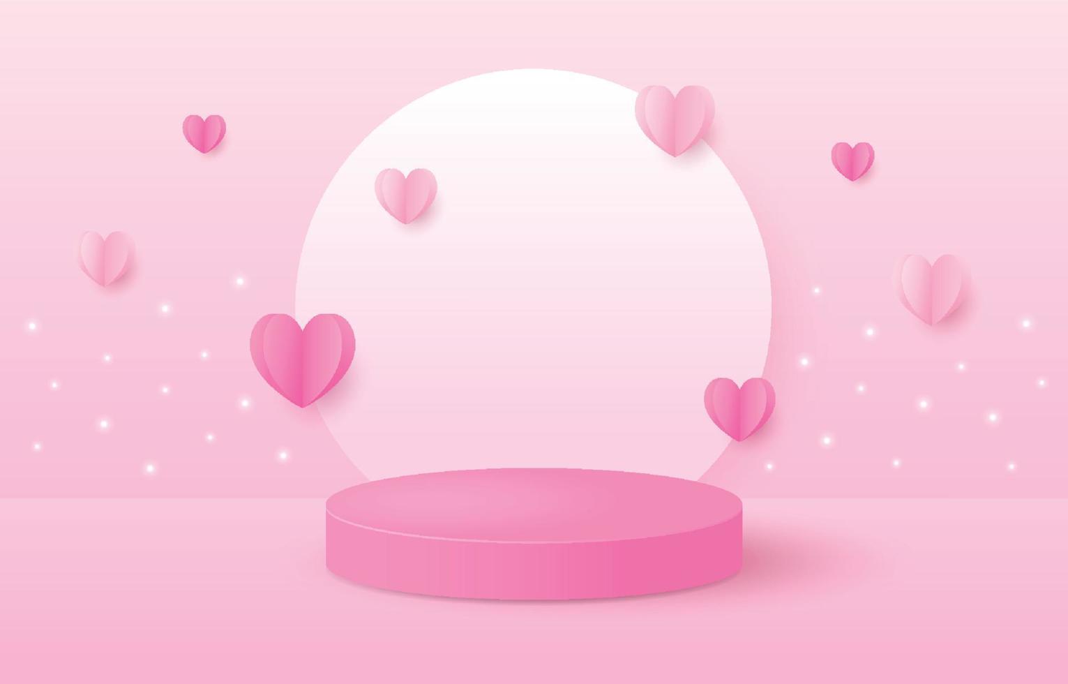 Pink Podium Product vector
