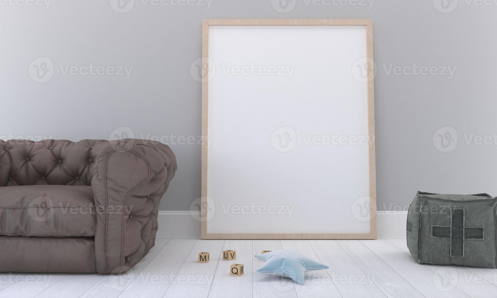 Kids photo frame Mockup Design