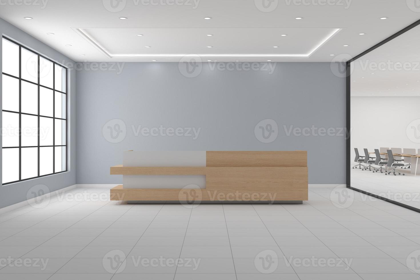 Office Reception Desk Mockup interior design photo