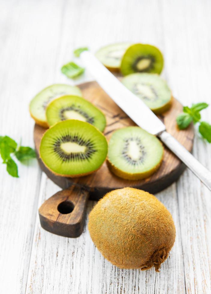 Fresh kiwi fruits photo