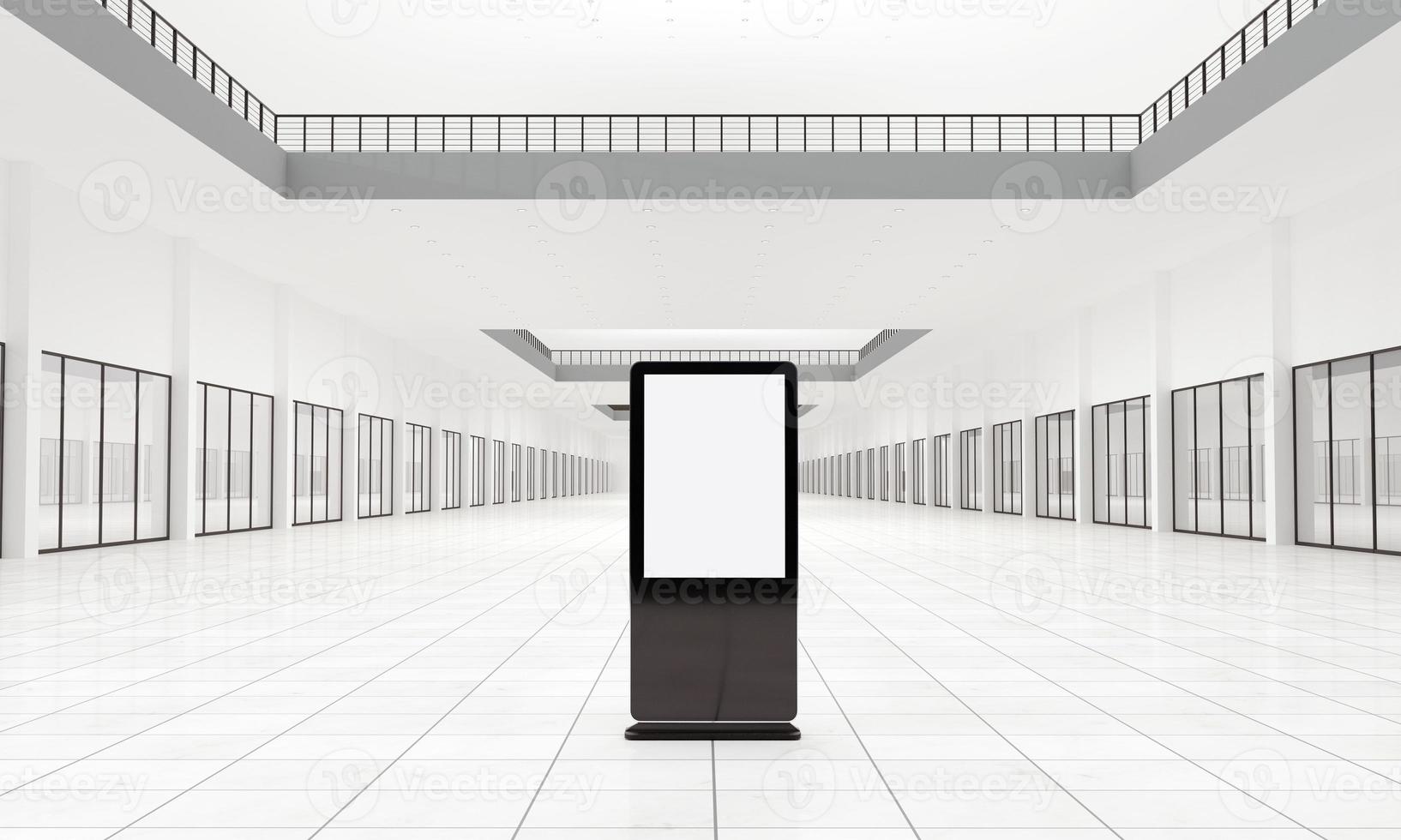 Totem and Kiosk Digital Signage 3d Rendered photo