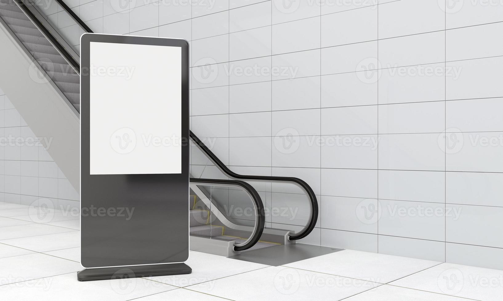 Totem and Kiosk Digital Signage 3d Rendered photo