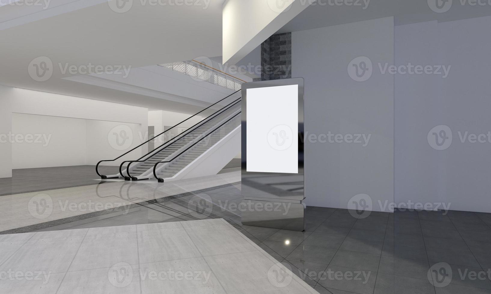 Totem and Kiosk Digital Signage 3d Rendered photo