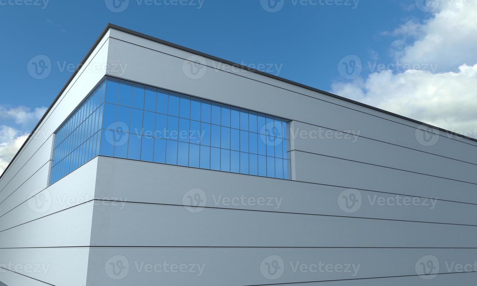 Building Closeup 3d Rendered photo