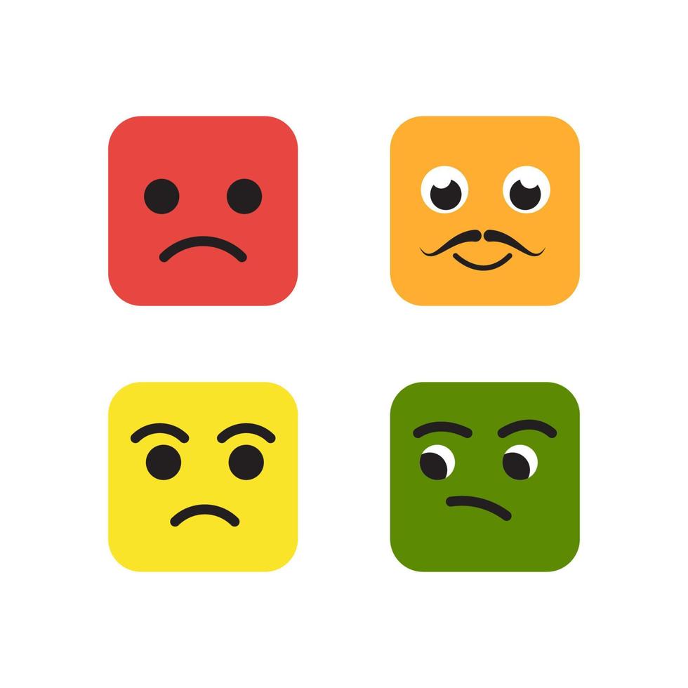 Sad Emotion Vector icon design illustration