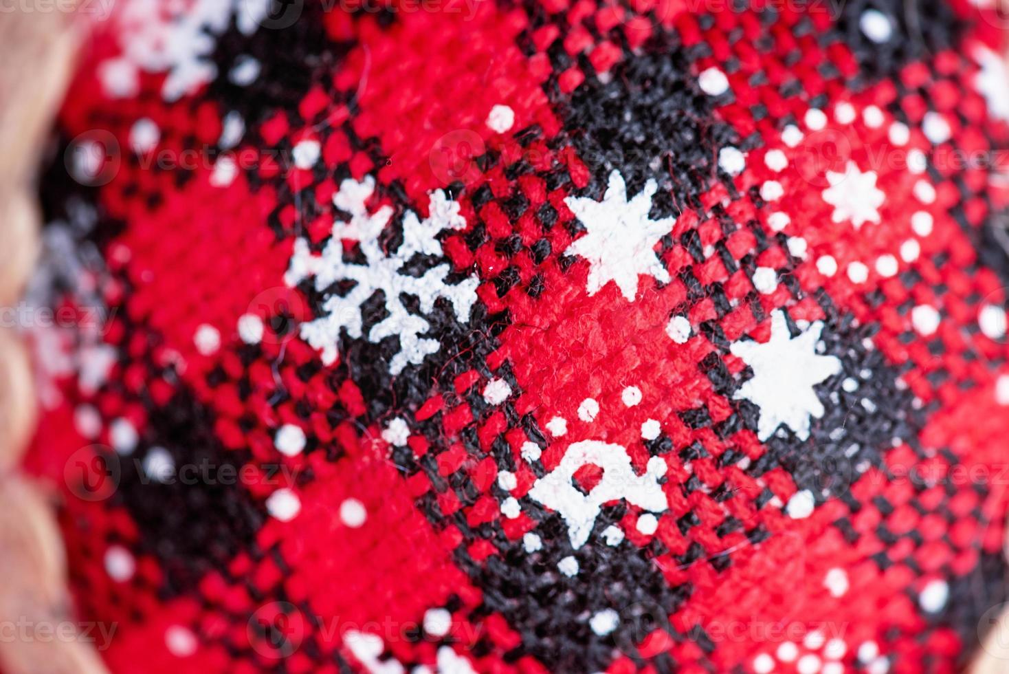 Christmas ornament macro photo close-up details. Christmas mood.