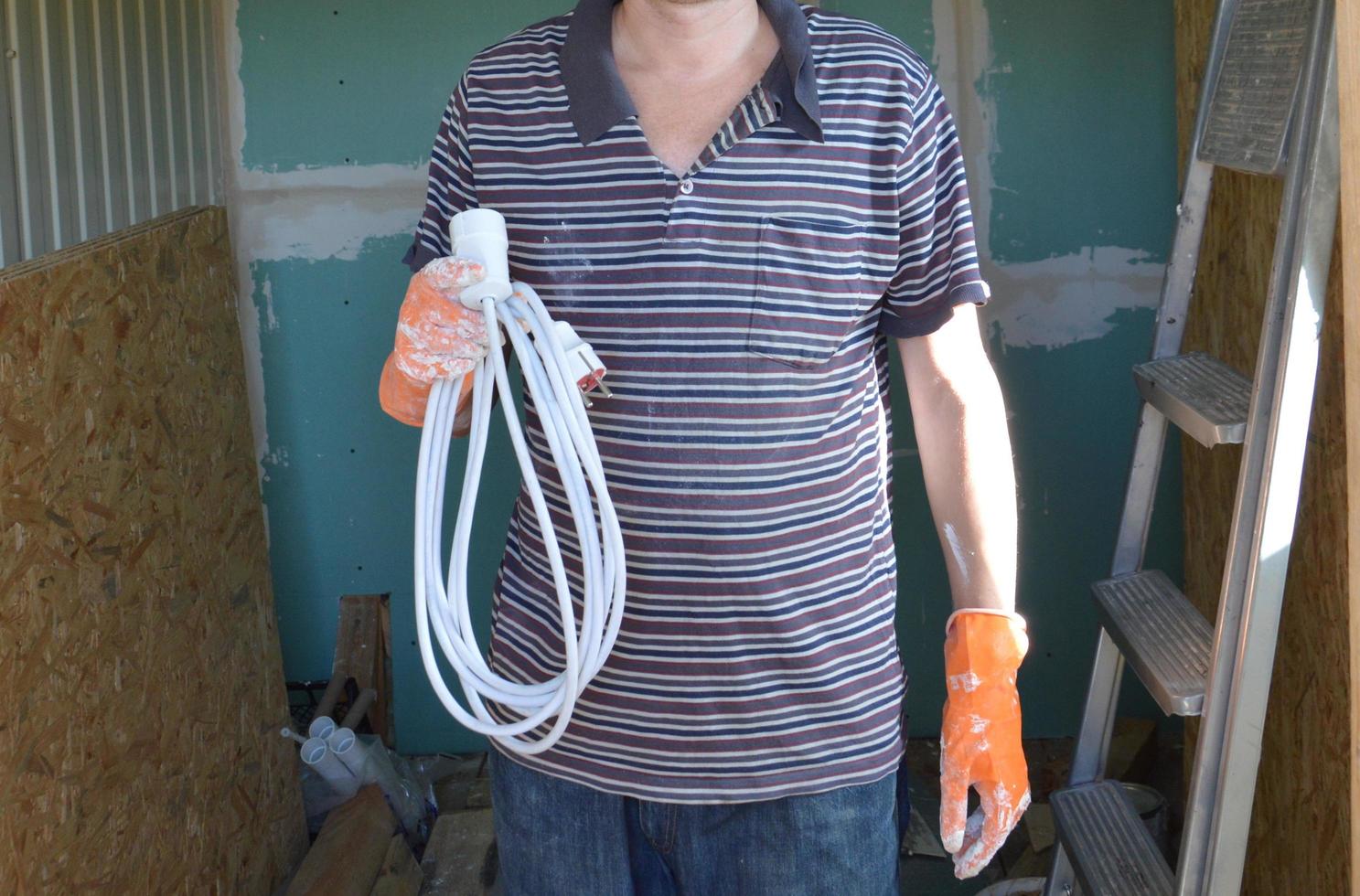 Man posing in various poses for the camera photo
