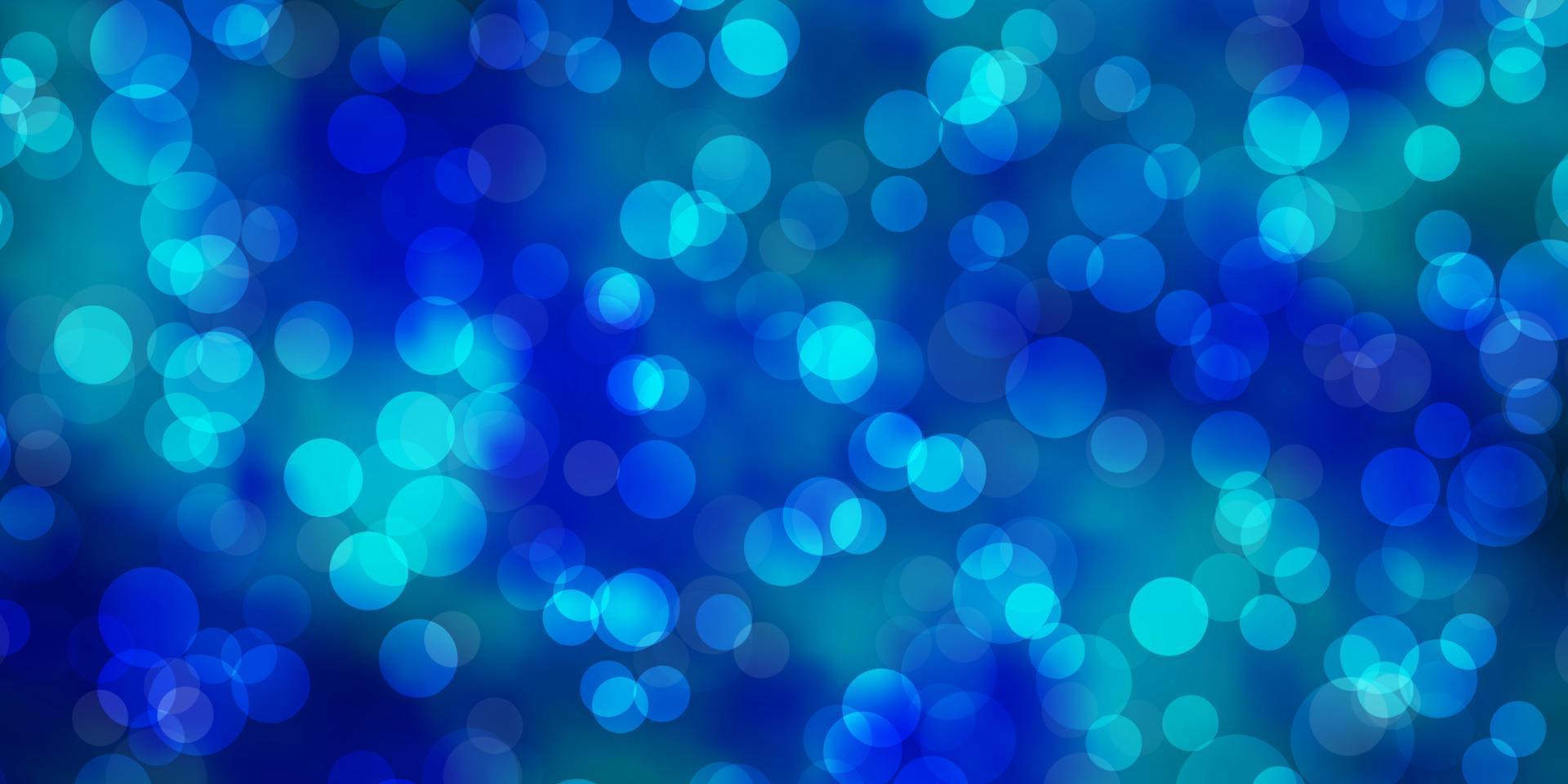 Light BLUE vector background with circles.