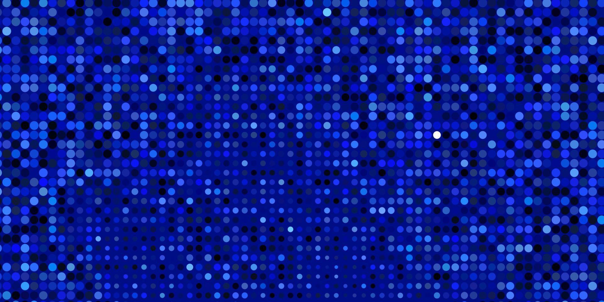 Dark BLUE vector background with bubbles.