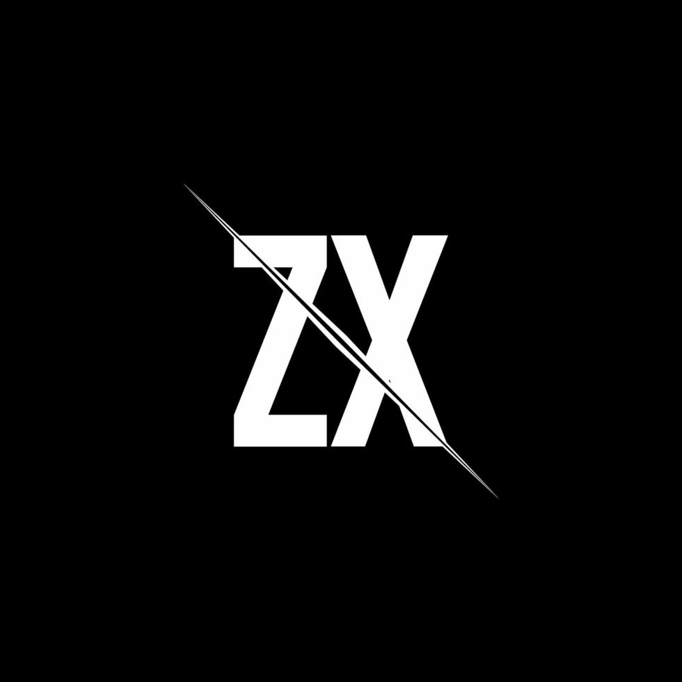 ZX logo monogram with slash style design template 3739683 ZX logo monogram with slash style design template 3739683