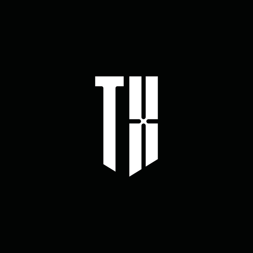 TX logo monogram with emblem style isolated on black background vector