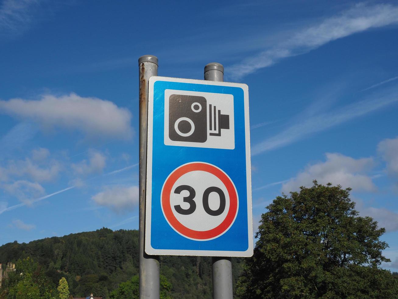 signo de carmera de velocidad foto