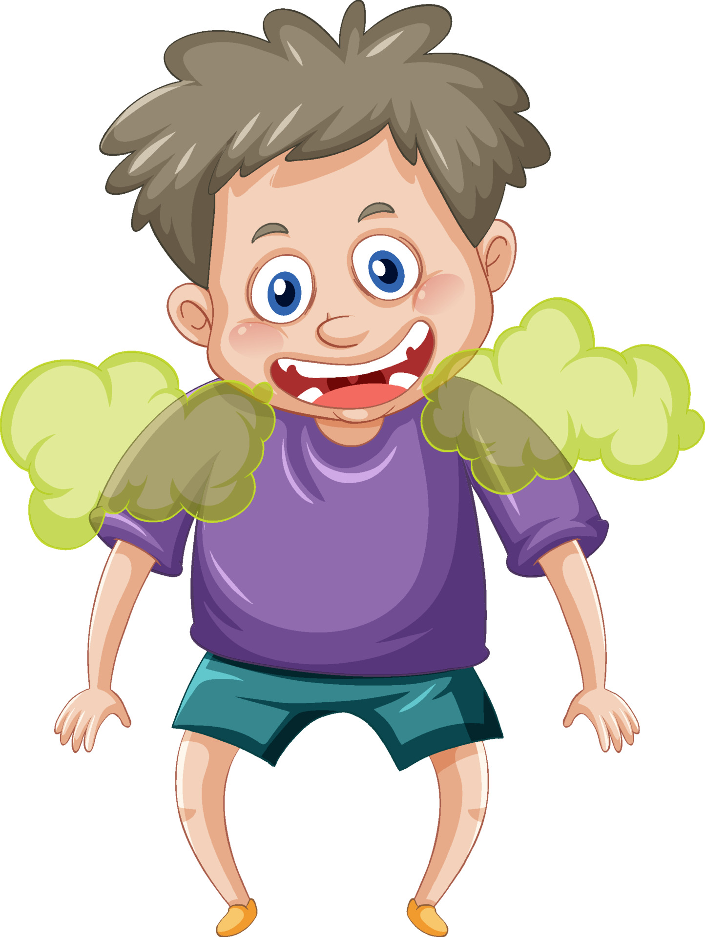 A boy with bad breath cartoon character 3742328 Vector Art at Vecteezy