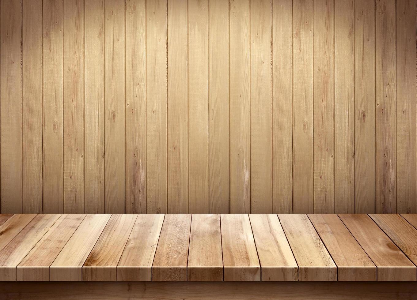 mesa de madera con fondo interior rústico 1739437 Foto de stock en Vecteezy