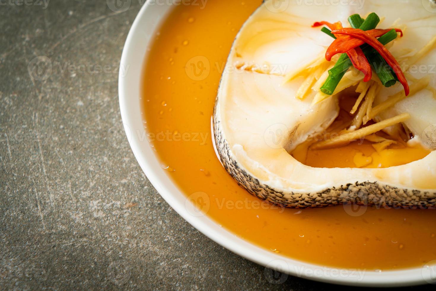 Steamed Cod Fish with Soy Sauce 3742932 Stock Photo at Vecteezy