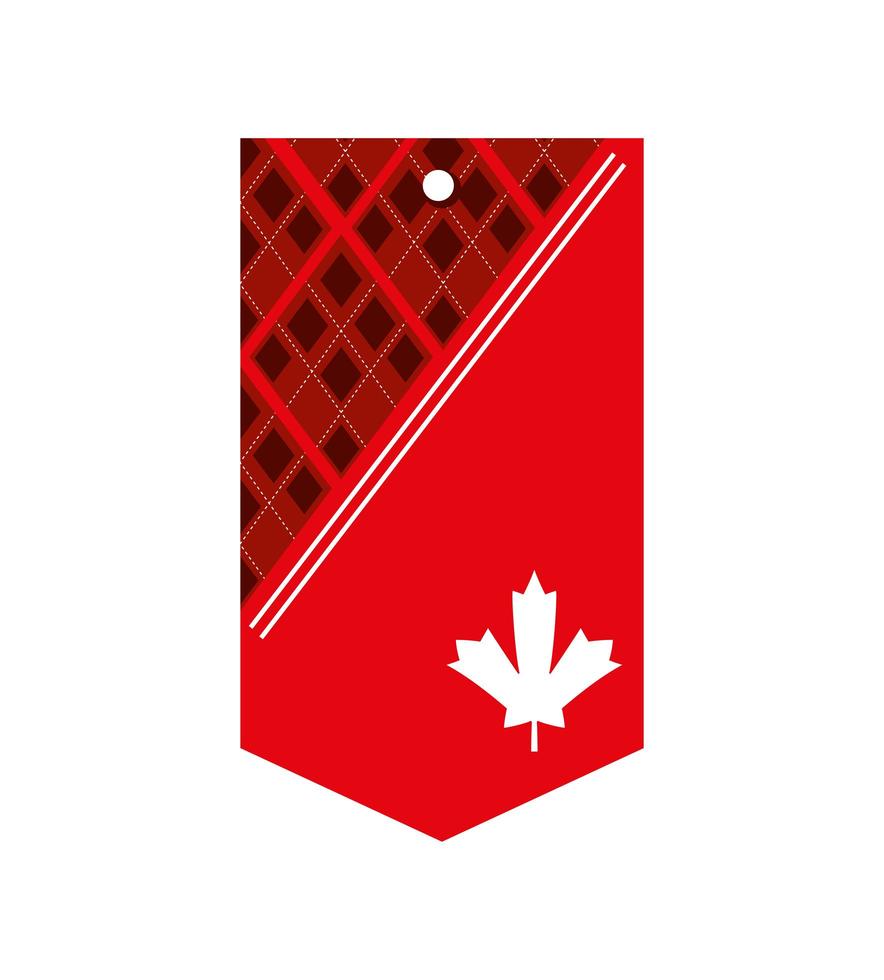 canadian pendant decoration vector