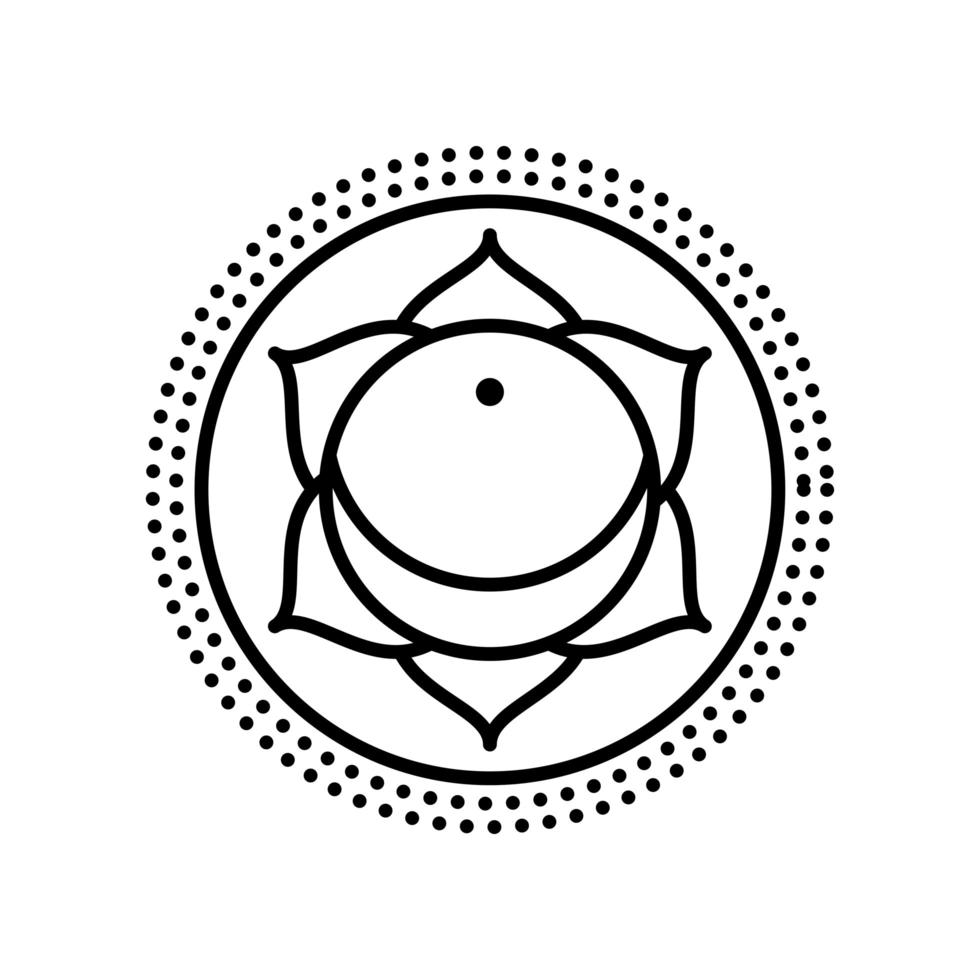 flower mandala decoration vector