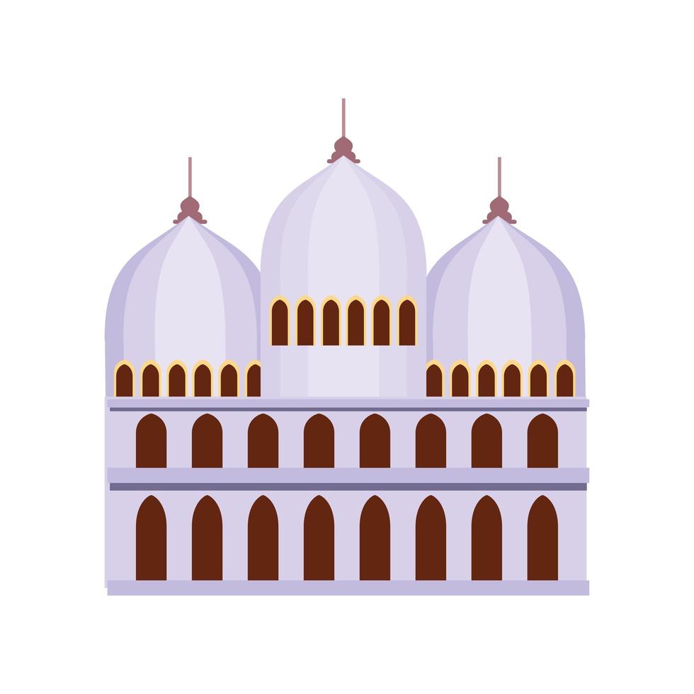 arabic temple culture vector