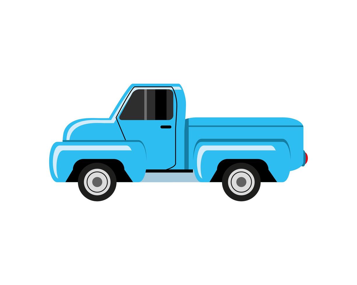 vintage pickup transport vector