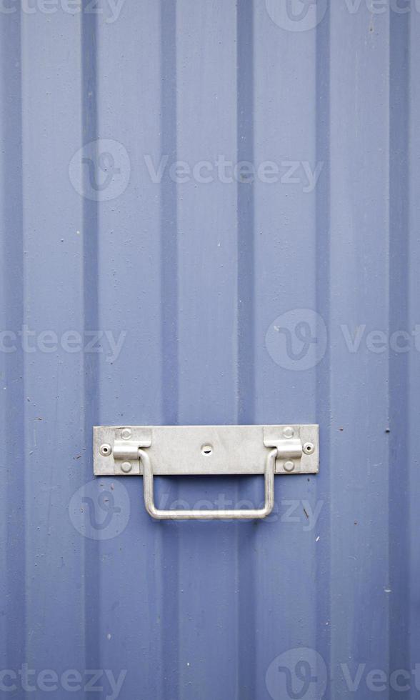 Blue metal doors photo