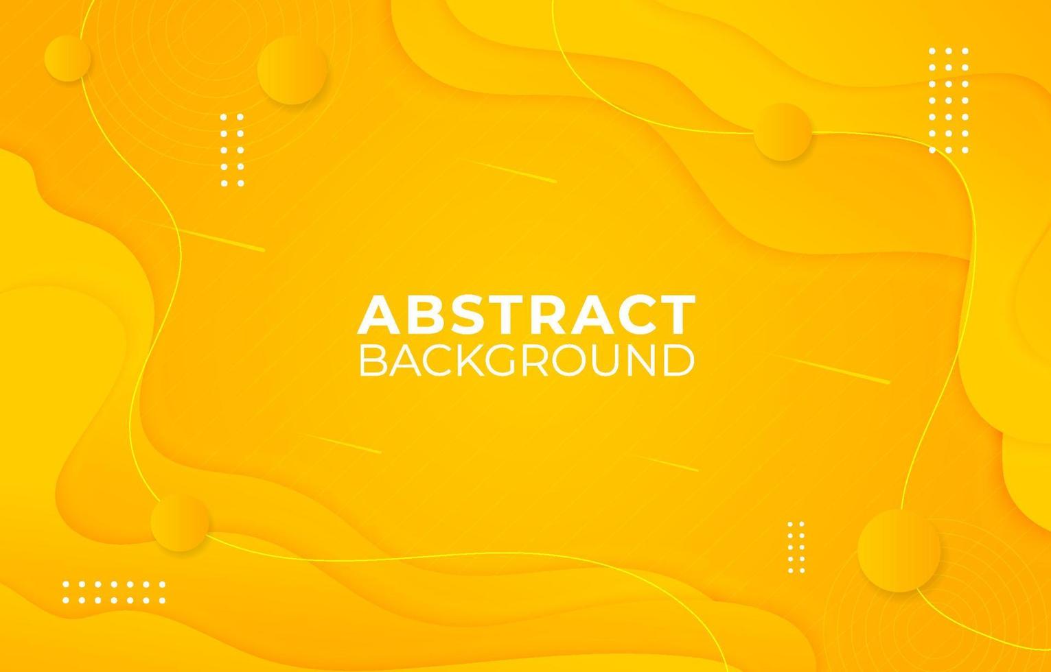 Modern Background Fluid Yellow abstract shape line vector