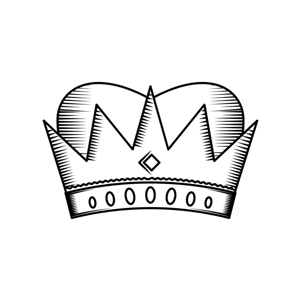 royal crown icon vector