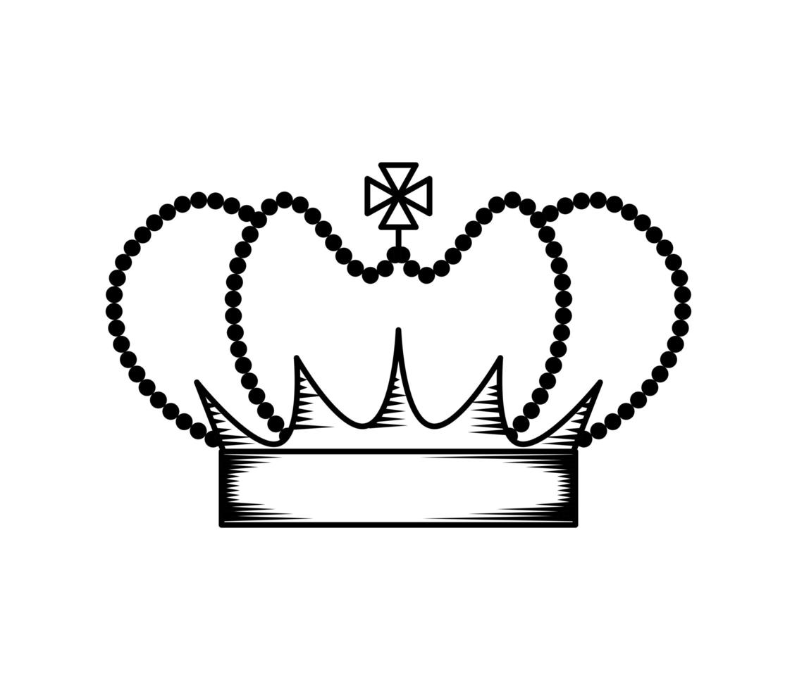 crown nobility icon vector