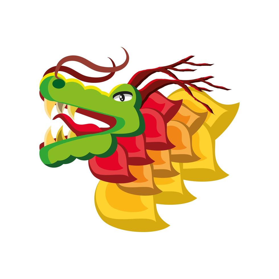 chinese traditional dragon vector