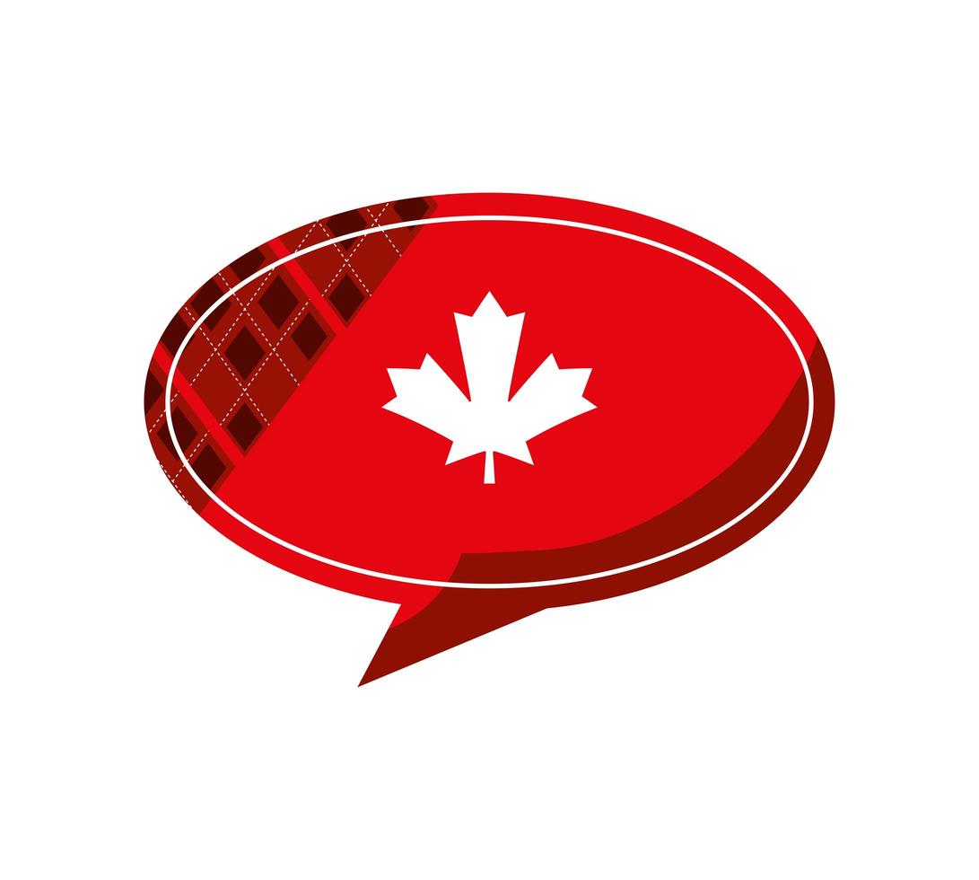 canadian leaf banner vector