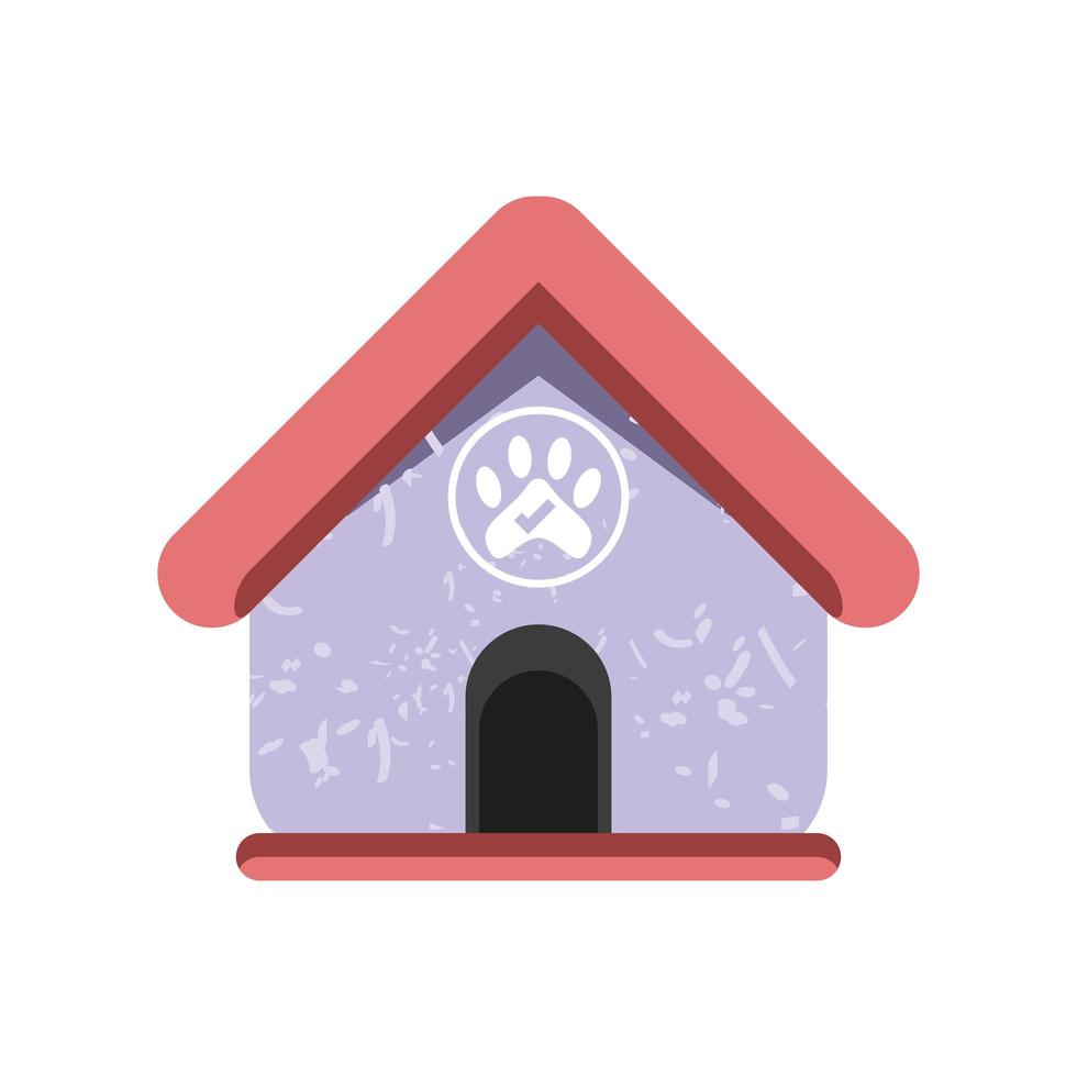 pets wooden house vector
