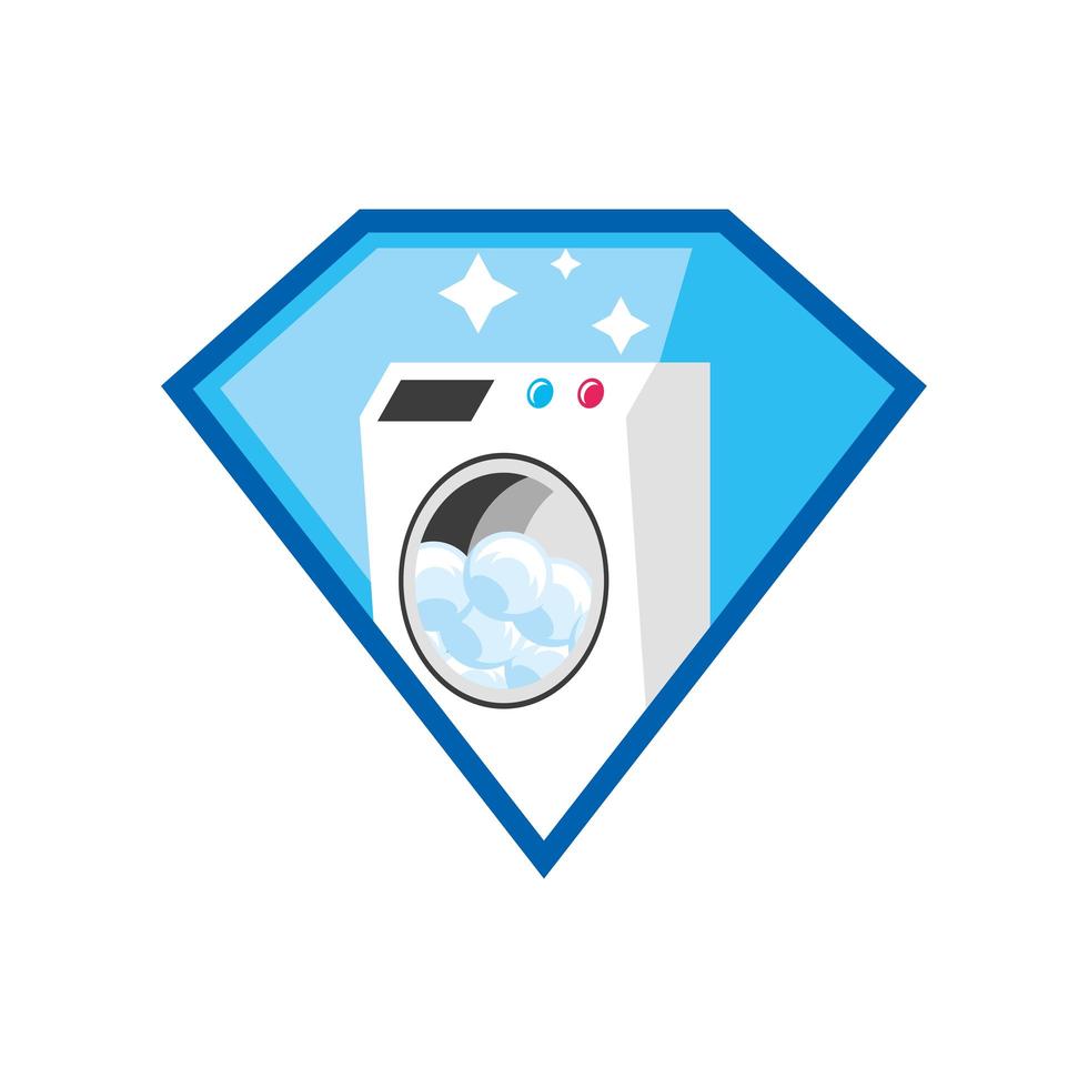 laundry wash machine vector