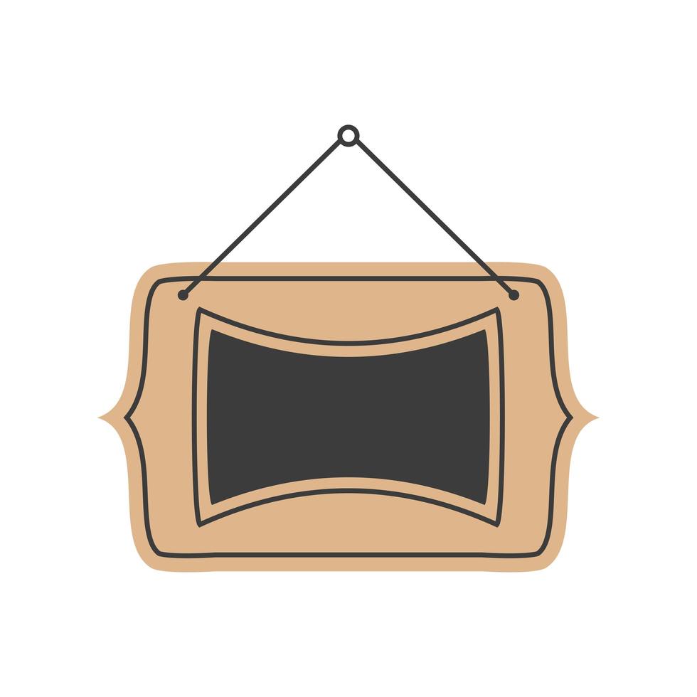 hanging vintage label vector