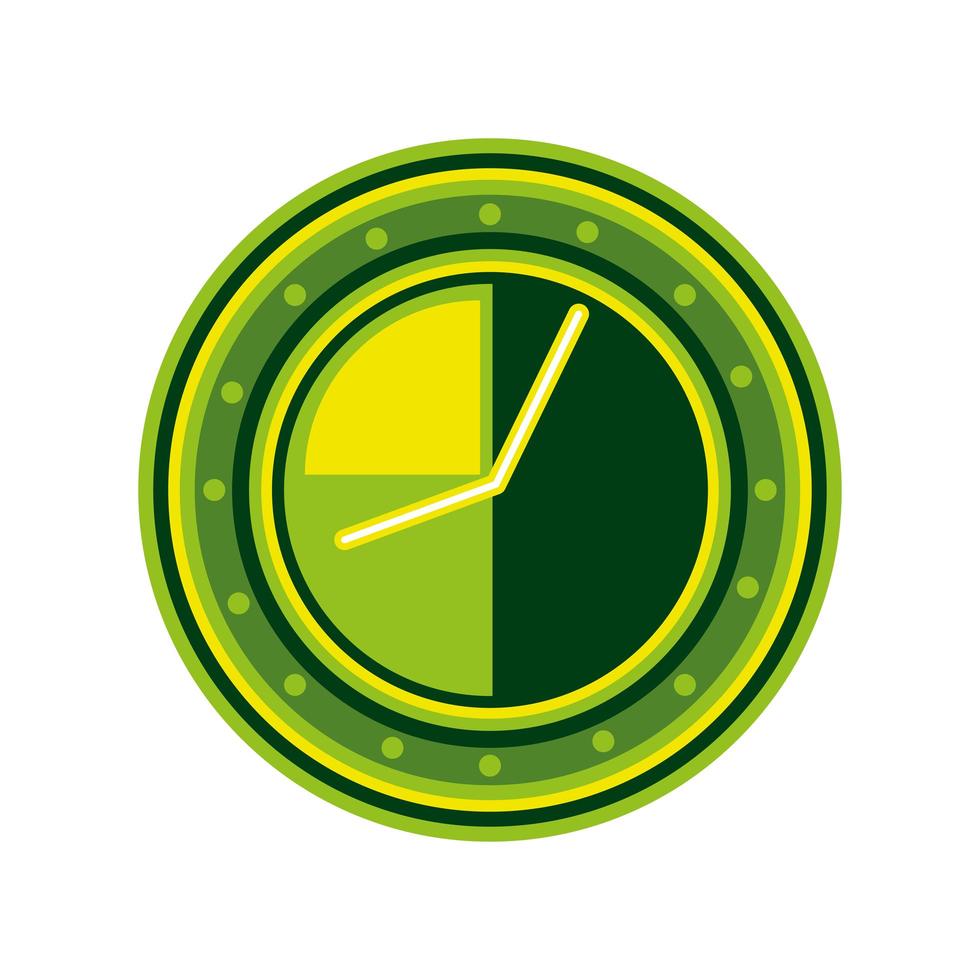 time management clock vector