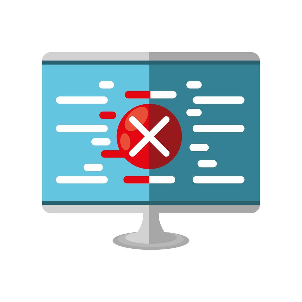 computer cyber crime vector