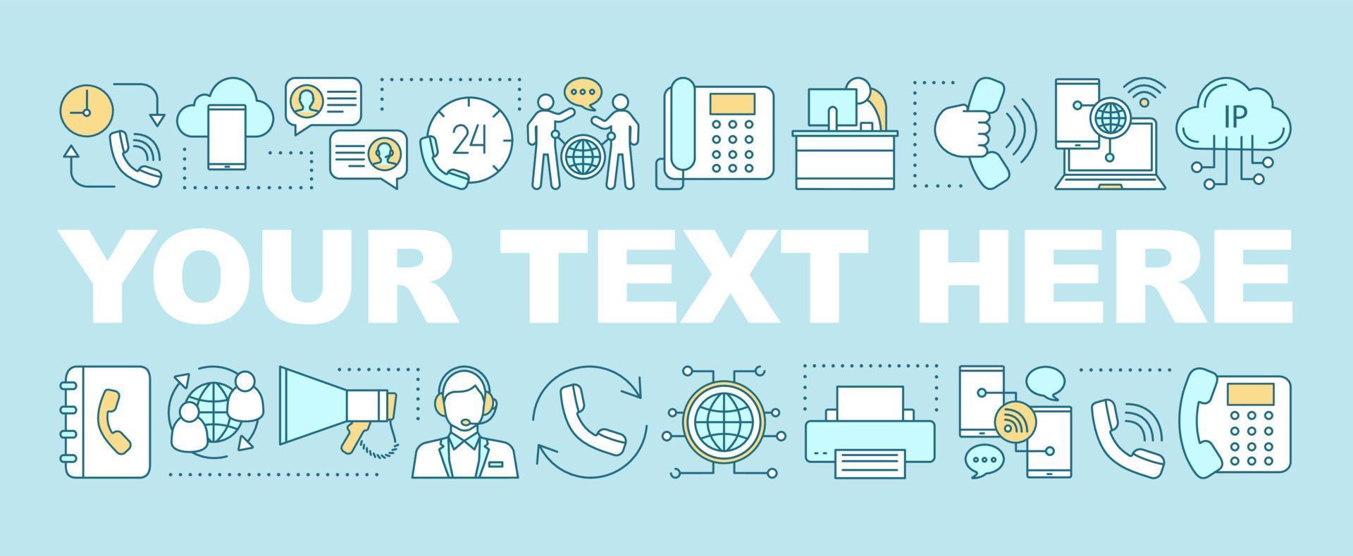 Call center word concepts banner vector