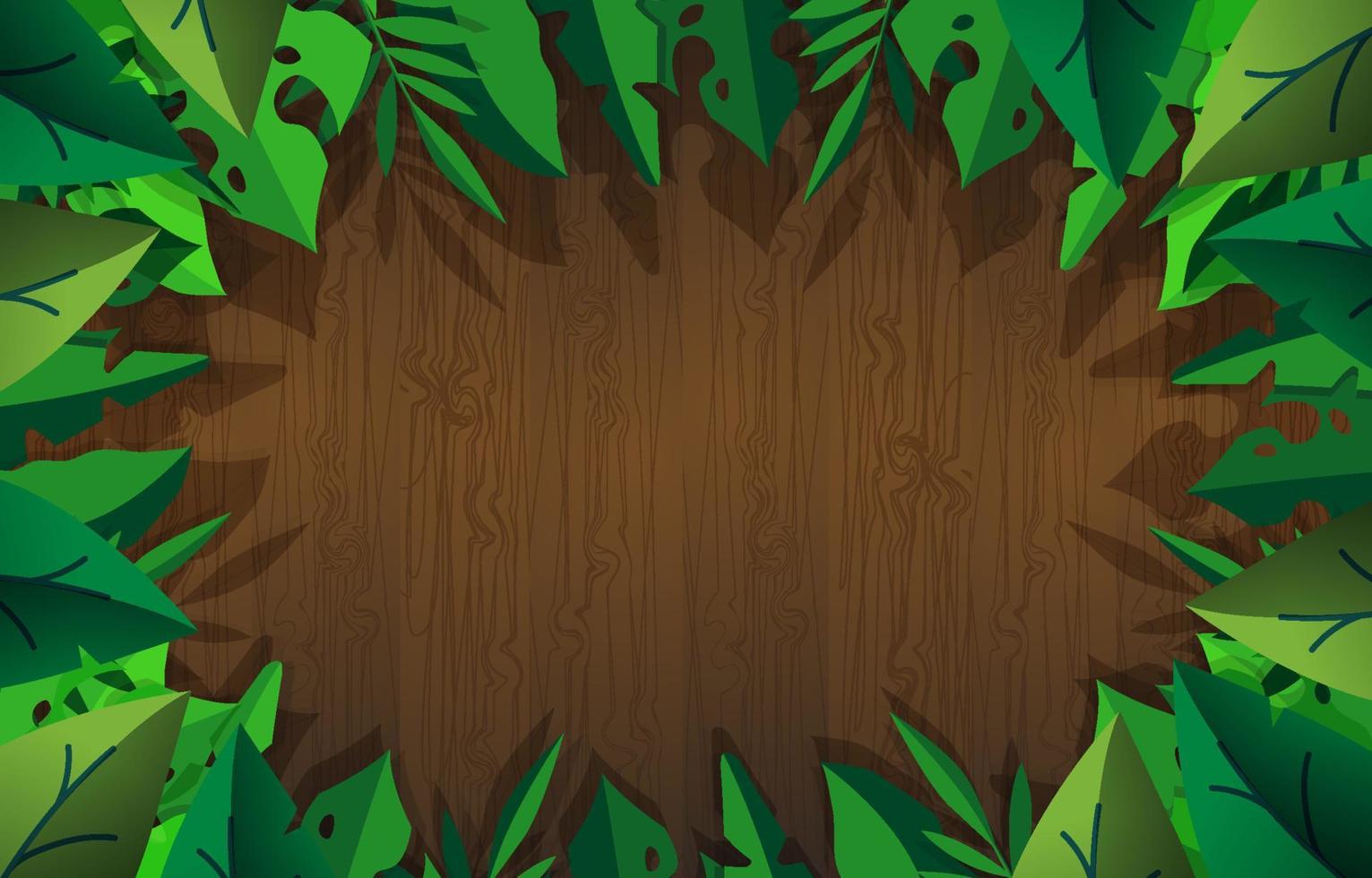 Wood and Foliage Background vector