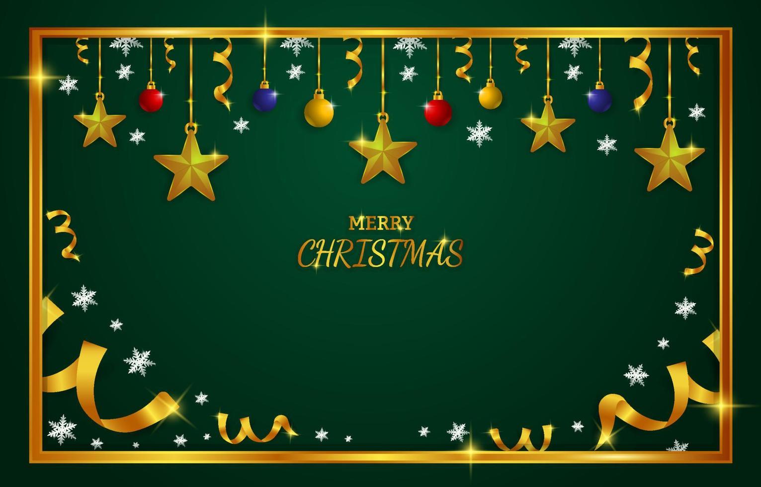 Luxury Christmas Ornament Background vector
