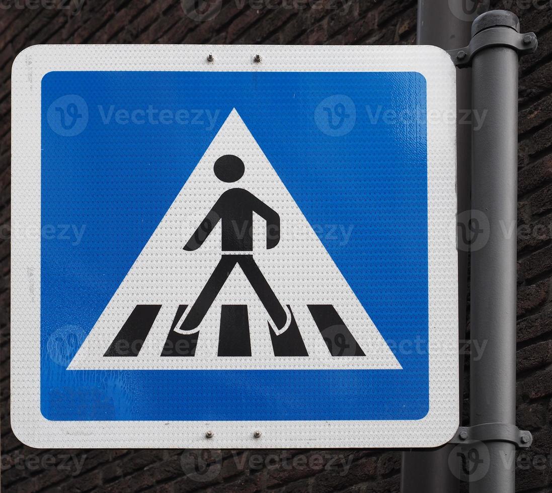 zebra crossing sign photo