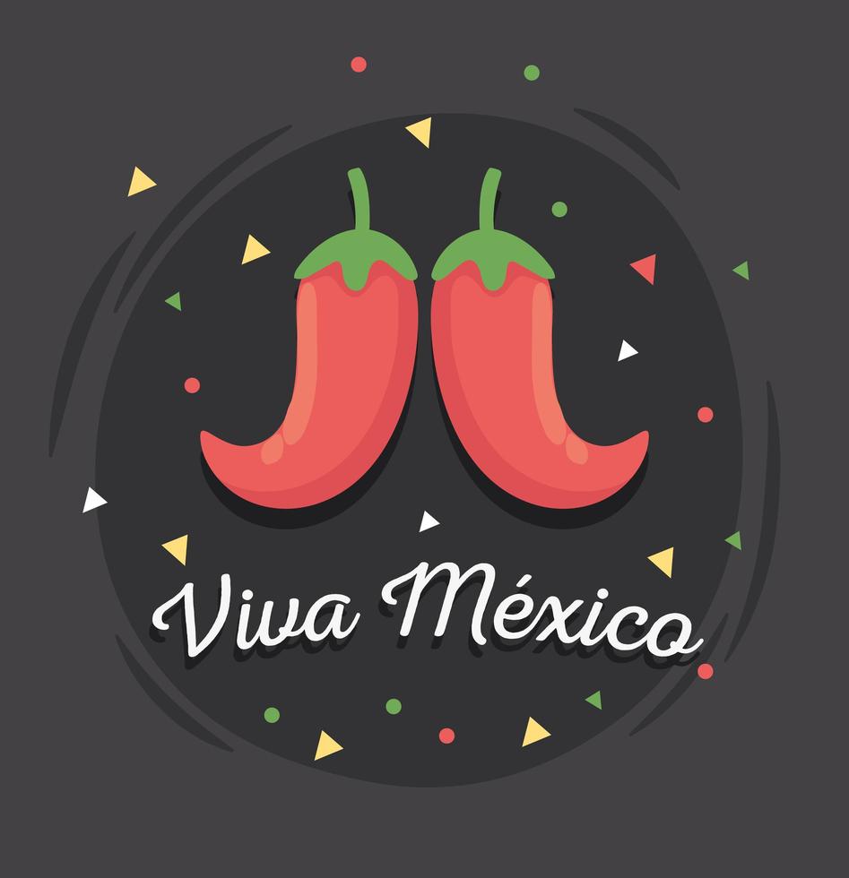 frase viva mexico vector