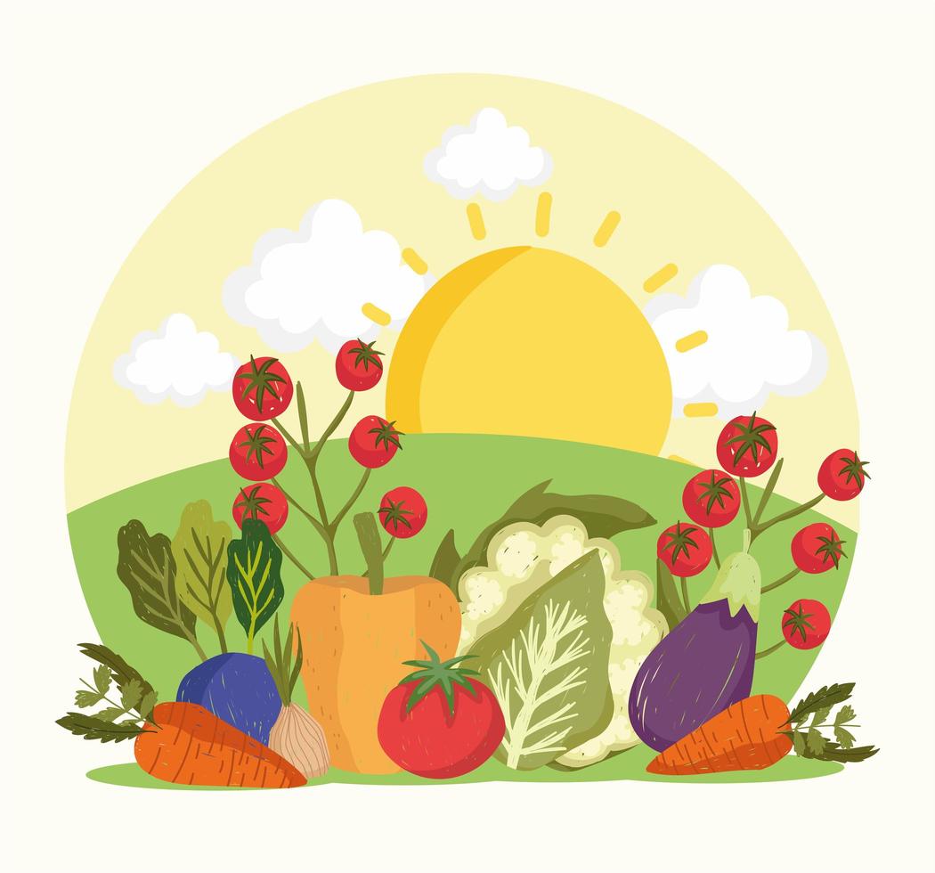 eat local countryside vector