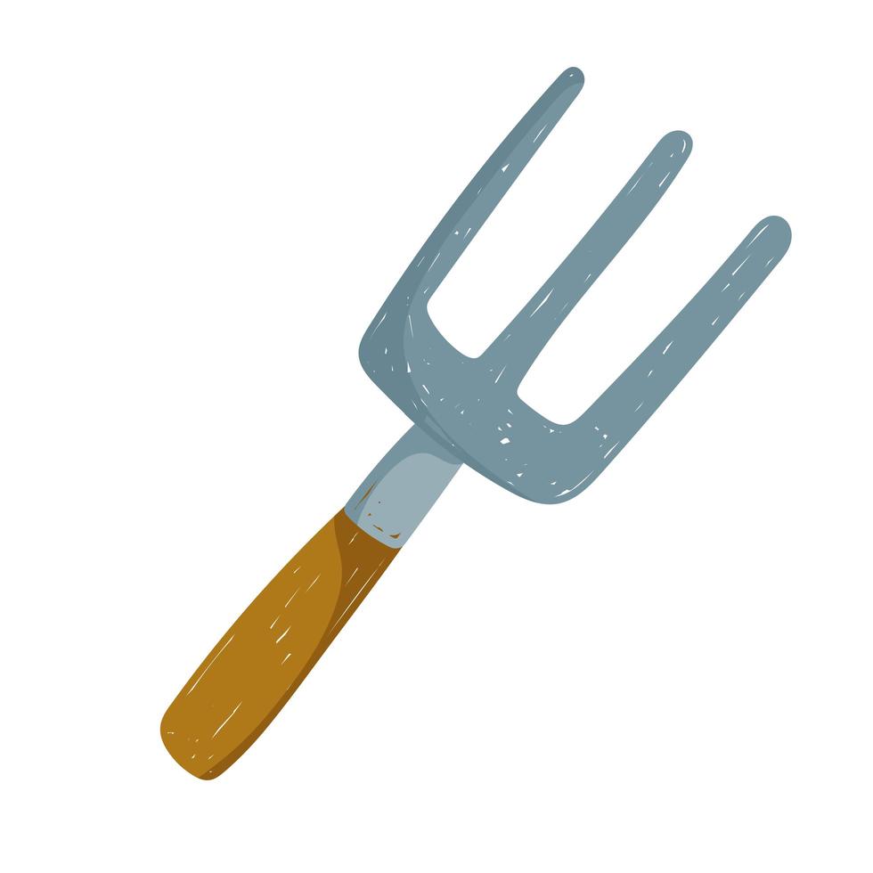 pitchfork tool gardening vector